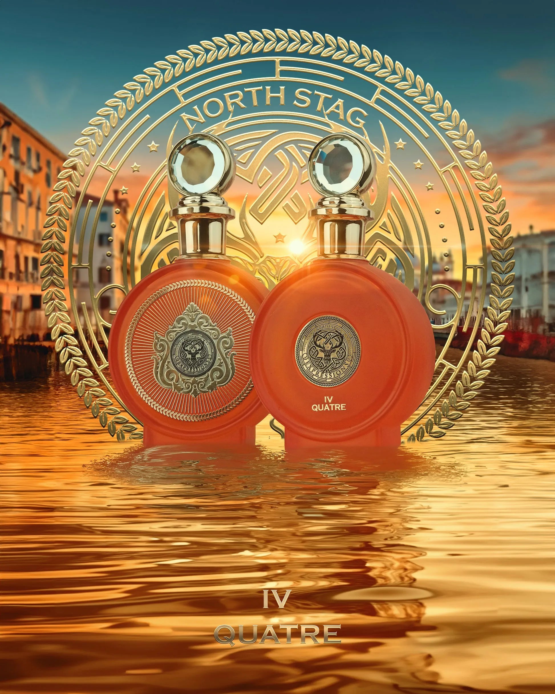 North Stag Quatre IV Expressions perfume with mandarin, Sicilian orange, and bergamot – fresh Italian citrus fragrance